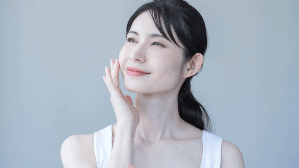 美肌の女性