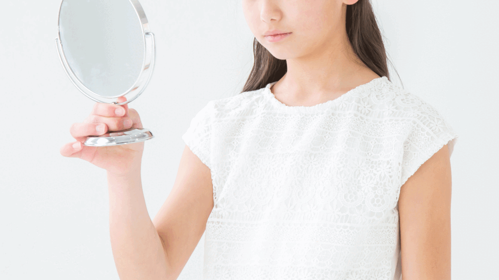 ニキビが気になる中学生